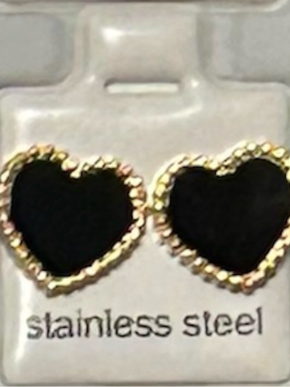 ACERO Stainless Steel Heart Stud Earrings… Set of 6 - Multicolor - Picture 7 of 7